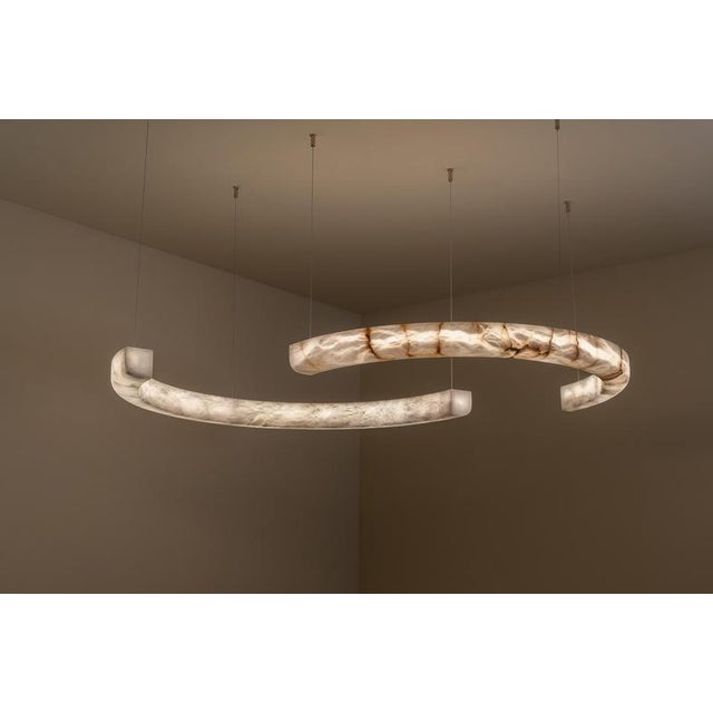 Kleo Pendant Lamp by United Alabaster For Sale - Image 4 of 11