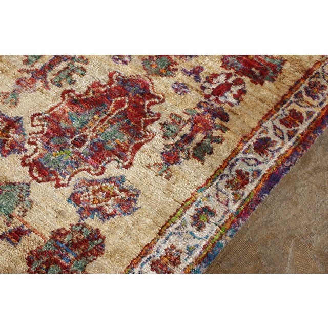 Rug & Kilim’s Agra Inspired Modern Rug in Red, Beige-Brown Floral Pattern For Sale - Image 9 of 10
