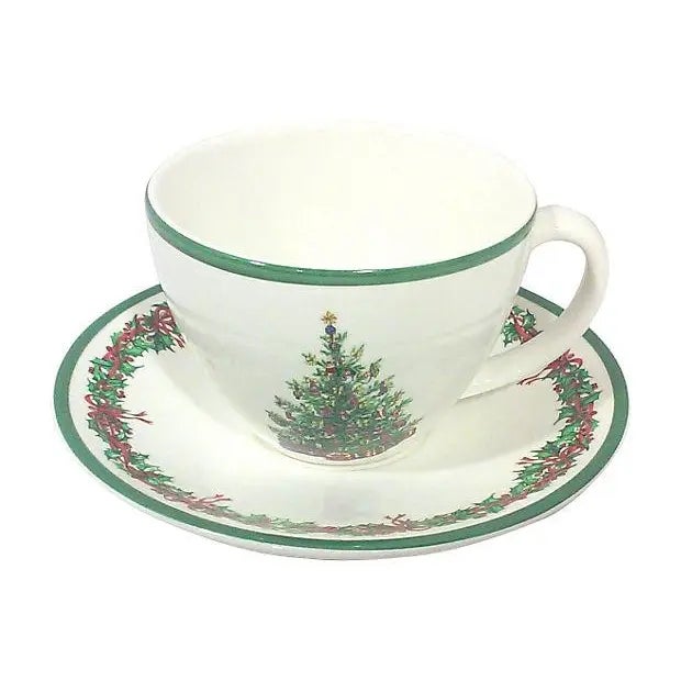 Traditional Holiday Christmas Place Setting-Set of Five For Sale - Image 3 of 4