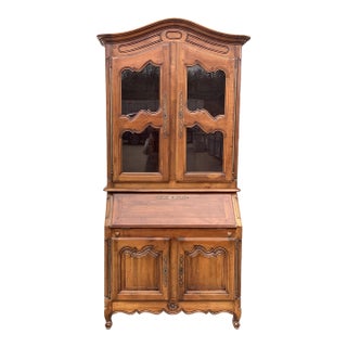 French Cherry Bookcase/Secretary For Sale
