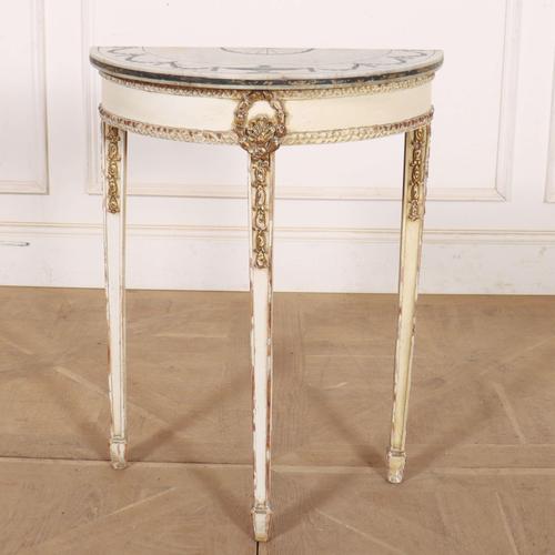 French Painted Console Table, 1890s For Sale - Image 10 of 10