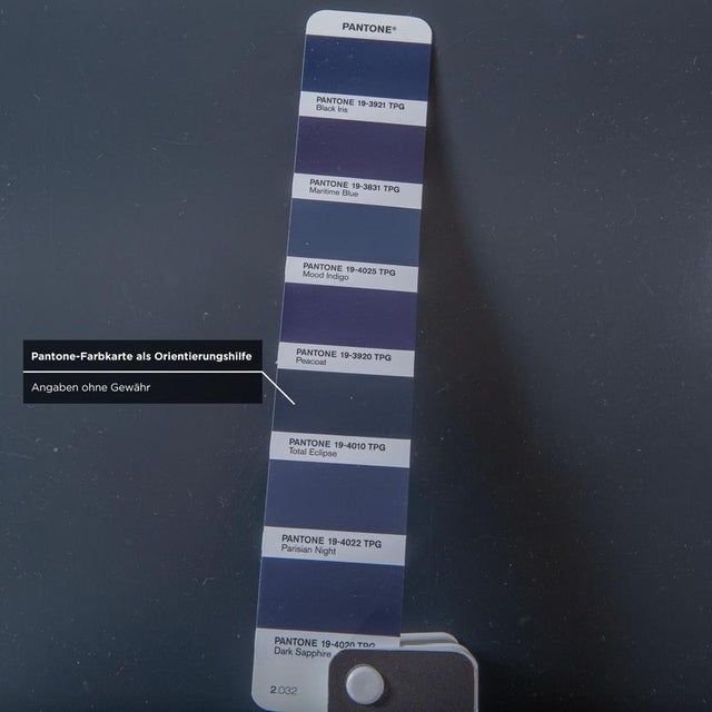 Wooden Bed in Dark Blue with 2 Bedside Tables from Interlübke For Sale - Image 14 of 18