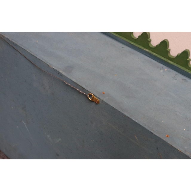 Vintage Moroccan Hand Painted Wall Mounted Three Tiered Spice Shelf / Bracket For Sale - Image 14 of 14