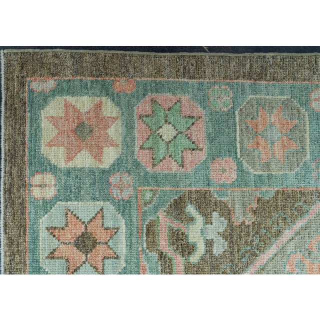 Turkish Oushak Rug 9'3" x 12'5" #20045 For Sale - Image 4 of 8