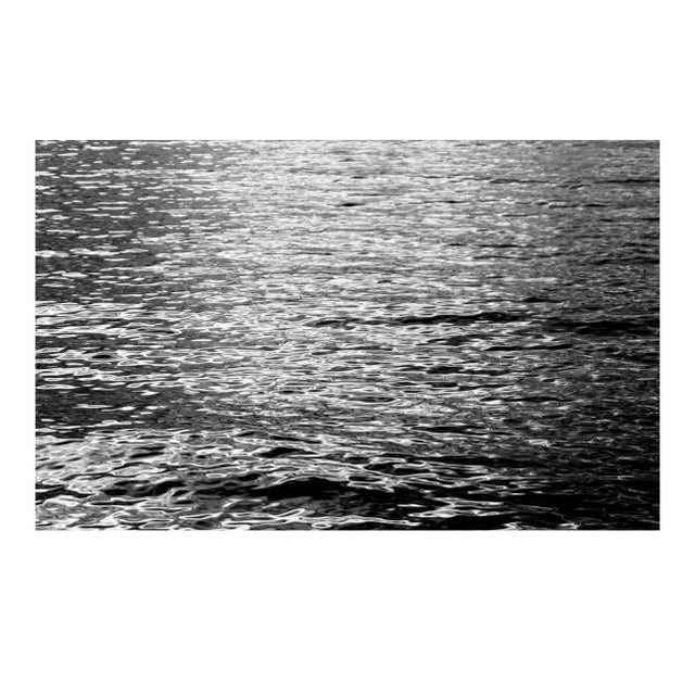 "Abstract Rippes Under Moonlight" Contemporary Seascape Giclée Print by Kind of Cyan For Sale