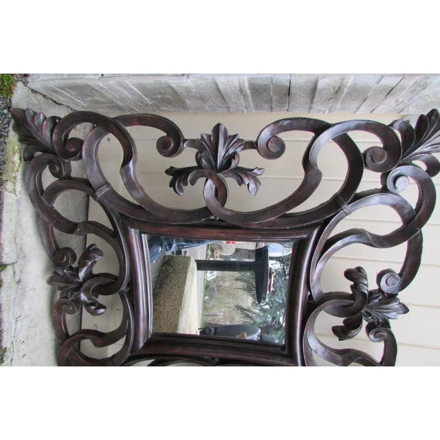 1980s Vintage Mirror in Resin, 1980s For Sale - Image 5 of 7