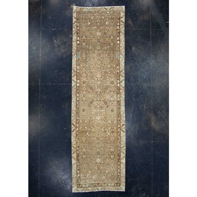 Brown Turkish Vintage Runner Rug 2'10" x 10' #17971 For Sale - Image 8 of 8