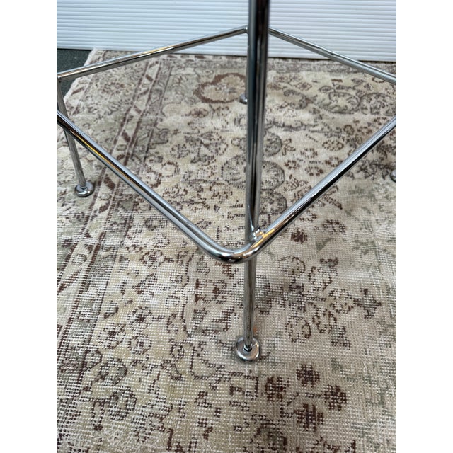 Caged Chrome Metal Bar Stool, in the Style of Bertoia For Sale In San Francisco - Image 6 of 12
