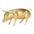 Cast Composite Gold Leaf Finish Piggie For Sale