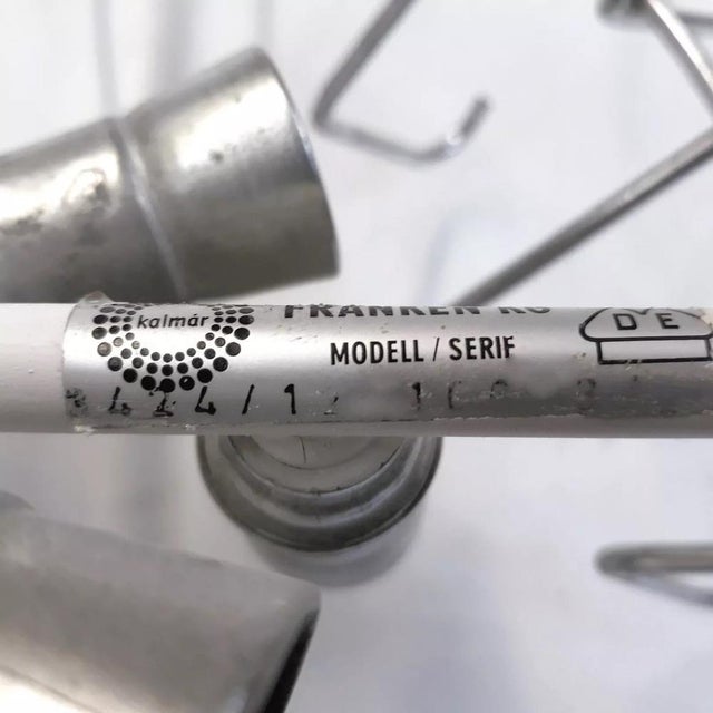 Metal Model 3424 Metal Ice Glass Chandelier from Kalmar, 1960s For Sale - Image 7 of 14