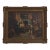 J. Cotton Oil on Canvas Painting of Noblemen by Fireplace - Signed For Sale