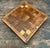 Vintage Wooden Chessboard With Metal Accents For Sale - Image 9 of 18