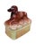 Austrian Majolica Dachshund Box Circa 1920 For Sale - Image 4 of 7