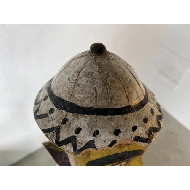 Bambara Puppet Figurine, 1950s, Paint and Wood For Sale - Image 16 of 18