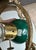 Pair Italian Green & Brass Faux Oil Lamp Wall Sconces For Sale - Image 14 of 18