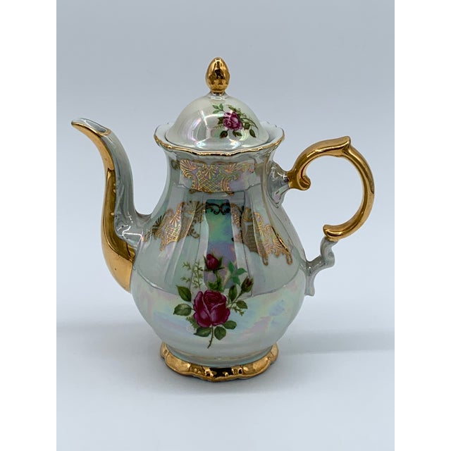 Linen 1940s Bavarian Opalescent Tea Set - 16 pcs For Sale - Image 8 of 13