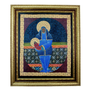Contemporary Madonna and Child - Haitian ArtiBonite - - Ismael Saincilus Style Painting