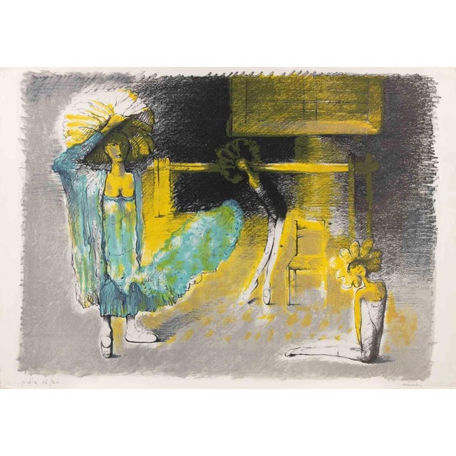 Lithograph on paper realized in 1980s. Hand signed and numbered in pencil. One of 20 Artist's Proofs. Very good condition....