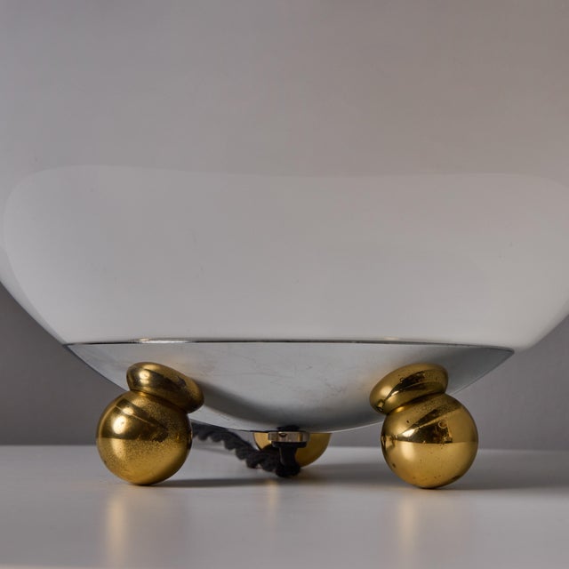 1980s Geometric Brass and Glass Table Lamp for Technolumen, Germany For Sale - Image 11 of 18