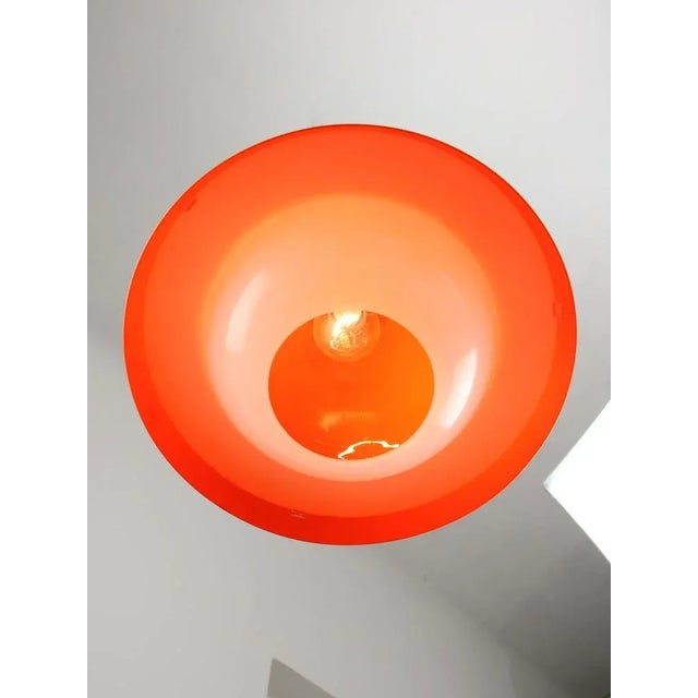 Italian Space Age Pendant in Chrome and Acrylic Glass, 1970s For Sale - Image 11 of 18