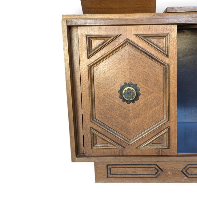 1970s 1970s Morse Mediterranean-Style Stereo Console Cabinet For Sale - Image 5 of 18