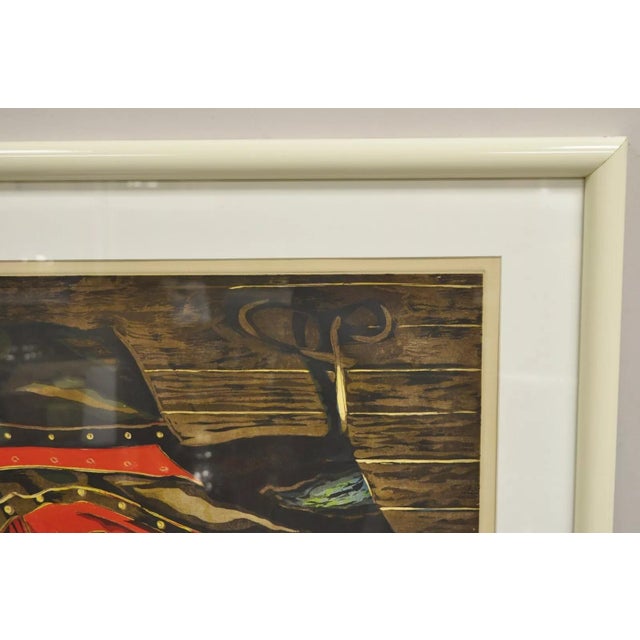 Late 20th Century Vintage Lowell Nesbitt "Boots" 1974 Signed Limited Framed Art Print 16/50 For Sale - Image 5 of 10