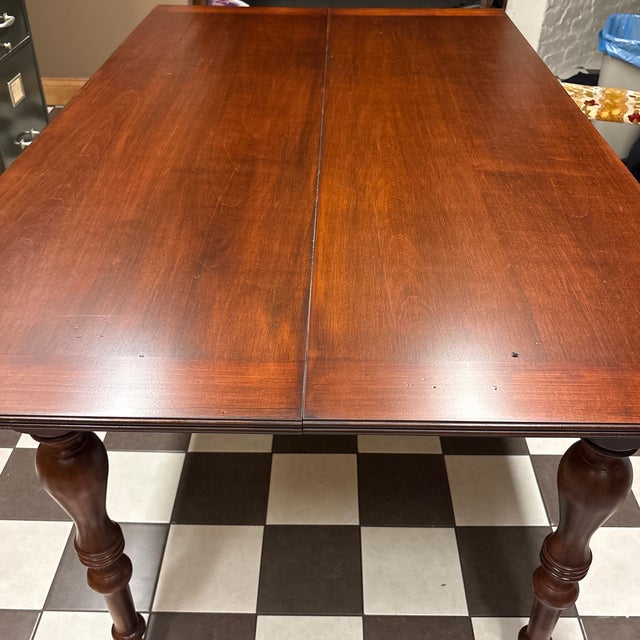 Ethan Allen British Classics Console/Folding Dining Table For Sale - Image 10 of 11