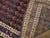 1890s Blue Navy Geometric Antique Kurdish Tribal Rug 5'4" X 7'3" Wool Handknotted Carpet For Sale In New York - Image 6 of 6