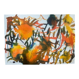 “Caught in the Wind” Signed Original Abstract Watercolor by Chani MacKay For Sale
