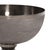 Contemporary Textured Smoke Black Metal Footed Bowl- Small For Sale - Image 3 of 9