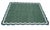Textile Handmade Cotton Flat Weave Area Rug, Forest Green, Cream and Teal Blue Scalloped Dhurrie - 8'x10' For Sale - Image 7 of 14
