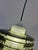 Olive and White Textured Glass Pendant Lamp For Sale - Image 10 of 11