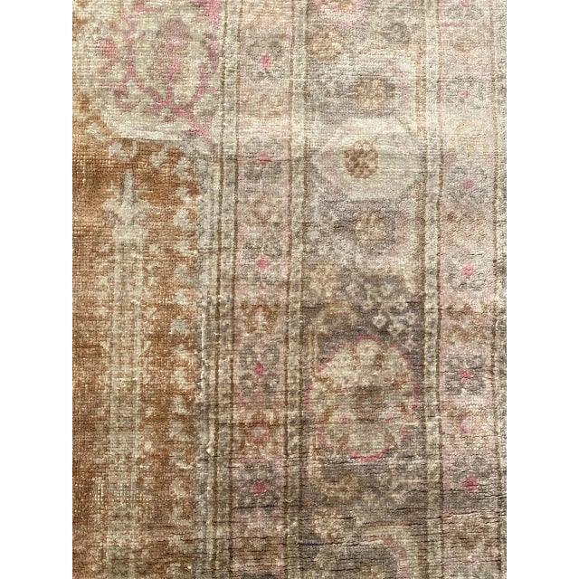 Vintage Turkish Silk Kayseri Rug For Sale - Image 14 of 18