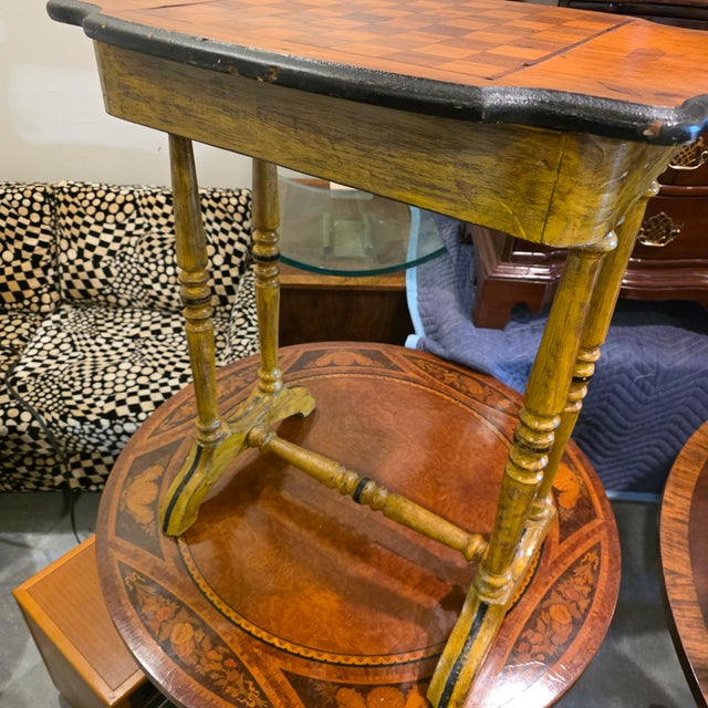 Antique Early 19th Century English Country Style Single-Drawer Chess or Games Table For Sale - Image 10 of 14