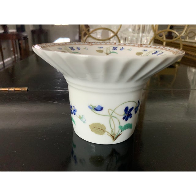 Vintage Haviland Limoges Imperatrice Eugenie Porcelain Floral Votive