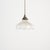 Glass Antique Reclaimed Glass Pendant Light from Holophane, 1940s For Sale - Image 7 of 7