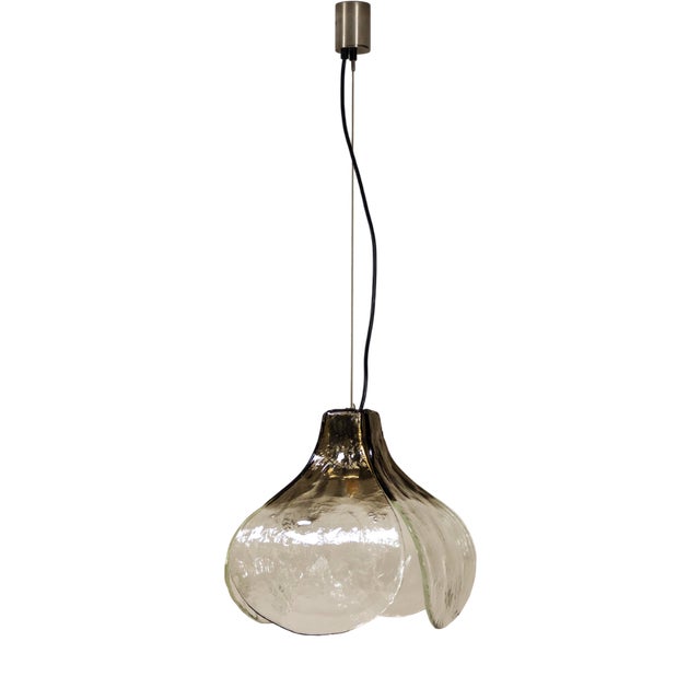 LsS184 Flower-Shaped Pendant Lamp by Carlo Nason for AV Mazzega, 1970s For Sale