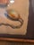 This original mixed-media still-life study depicts an onion or bulb rendered with expressive, colorful strokes and strong...