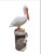 1960s Monumental Metal Jumbo Nautical Pelican on Stand For Sale - Image 4 of 17