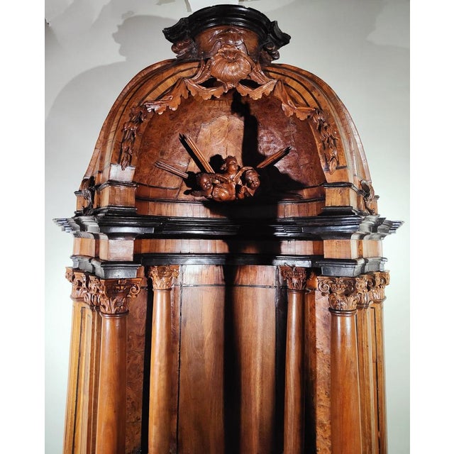 Brown Antique German Tabernacle Museum Piece, 1570 For Sale - Image 8 of 18