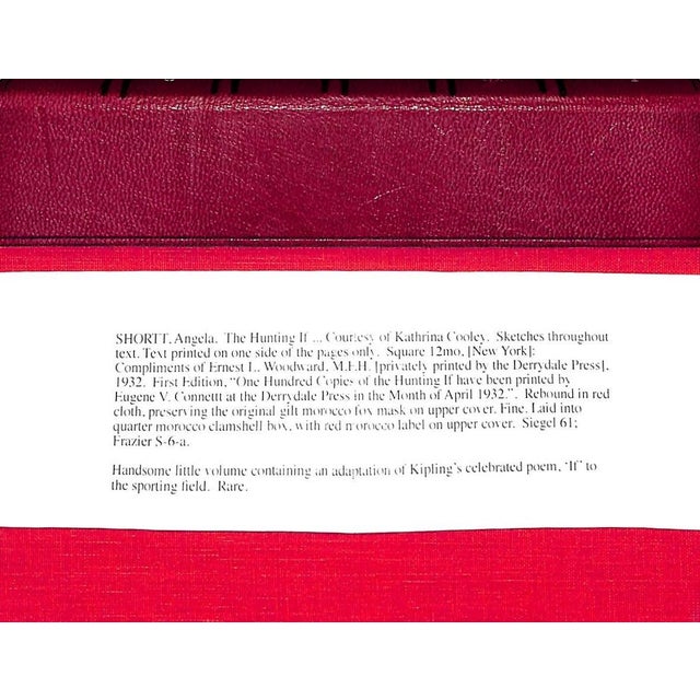 "The Hunting If" Book 1932 Shortt, Angela For Sale In New York - Image 6 of 7