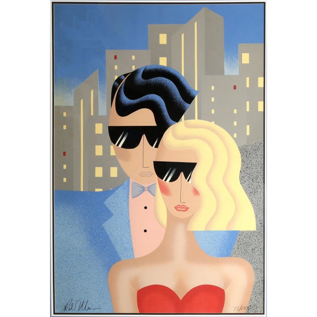 Stepping Out Robin Morris Size: x Framed size: 59 x 44 inches Screenprint, signed and numbered in pencil 77/150 Robin...