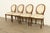 French Karges Style French Regency Louis XVI Carved Mahogany and Gold Gilt Dining Chairs, Set of Four For Sale - Image 3 of 12