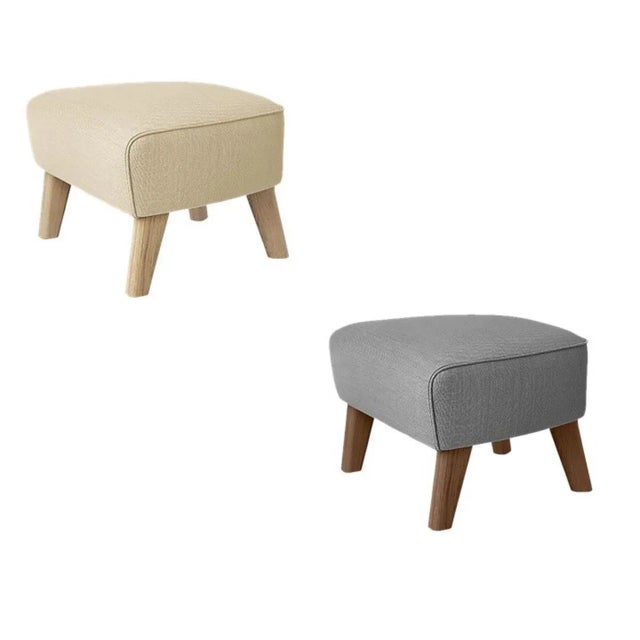 Not Yet Made - Made To Order Sand and Smoked Oak Sahco Zero Footstools by Lassen, Set of 4 For Sale - Image 5 of 6