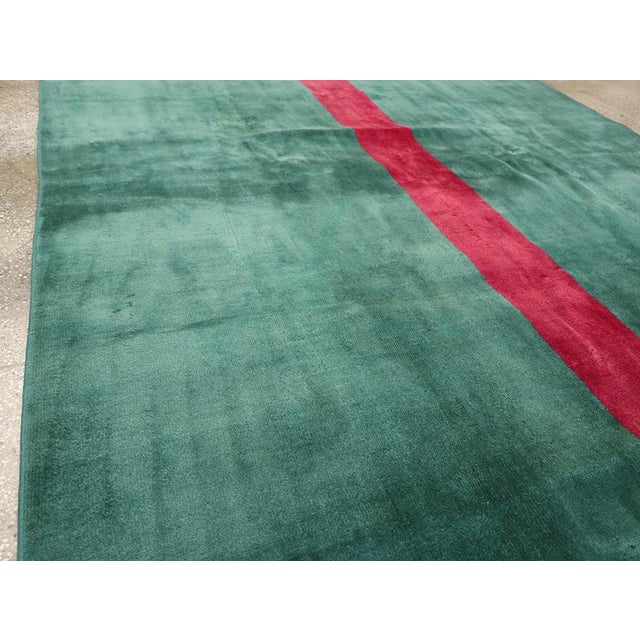 Galerie Shabab Collection Mid-20th Century Turkish Anatolian Art Deco Carpet For Sale - Image 4 of 9