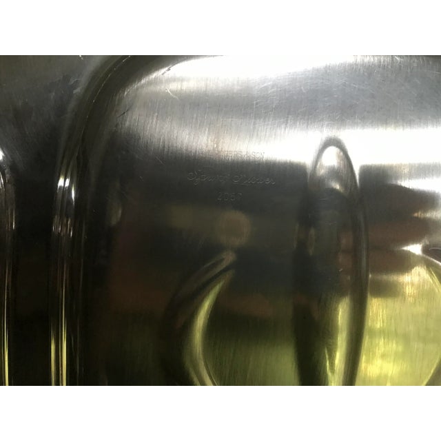 W.M Rogers & Son Spring Flower 3-Compartment Serving Tray For Sale - Image 10 of 12