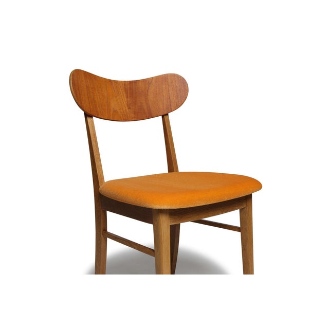 Set of Eight Restored Danish Modern Oak & Teak Dining Chairs, Circa 1960 For Sale In San Francisco - Image 6 of 12