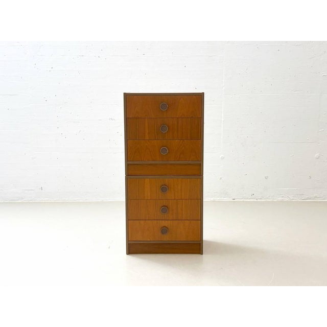 Wood Mid-Century Modern Teak Bedside Tables, 1960s, Set of 2 For Sale - Image 7 of 16