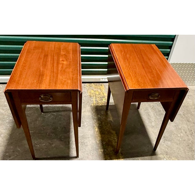 Wood Pembroke Drop-Leaf Tables For Sale - Image 7 of 12