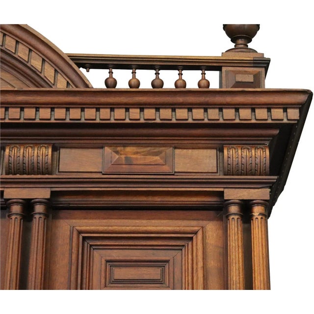 Brown Buffet Renaissance Antique French 1900 Impressive For Sale - Image 8 of 10
